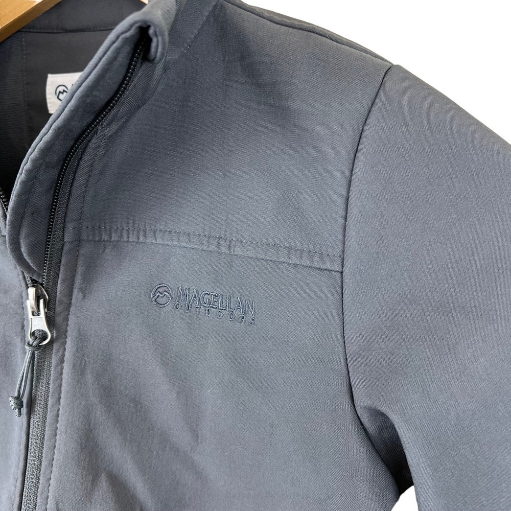 Magellan Outdoors Kids Gray Zip-Up Water Resistant Coat Jacket Sz Small - Picture 3 of 5